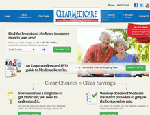 Tablet Screenshot of clearmedicare.com